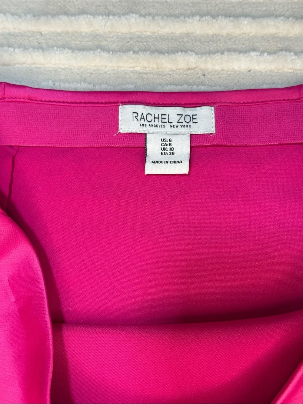 Rachel Zoe Hot Pink Satin Bias Cut Midi Skirt | Size 6 | Barbiecore